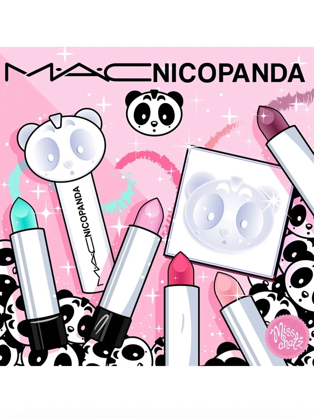 NIB MAC Cosmetics x Nicopanda Limited Edition Lipstick in Kawaii Party RARE!!!
